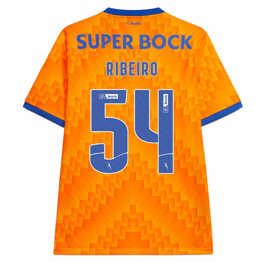 Niño Camiseta António Ribeiro #54 Naranja 2ª Equipación 2024/25 La Camisa Perú