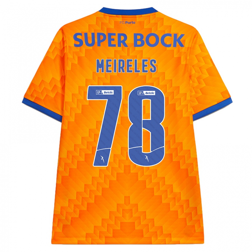 Niño Camiseta Jorge Meireles #78 Naranja 2ª Equipación 2024/25 La Camisa Perú