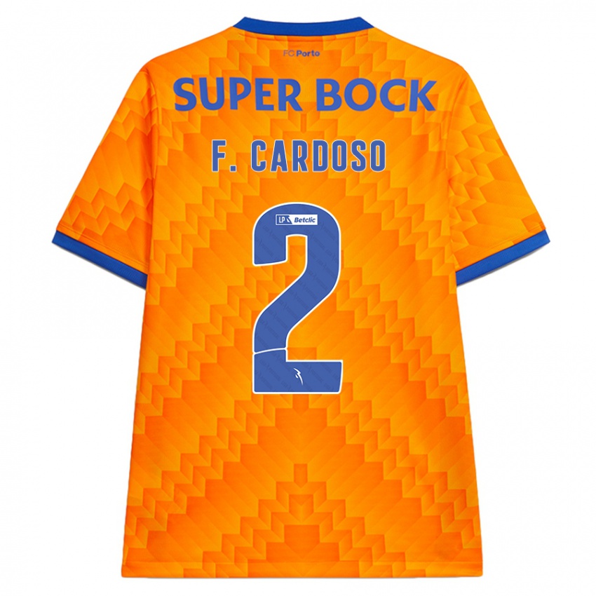 Niño Camiseta Fabio Cardoso #2 Naranja 2ª Equipación 2024/25 La Camisa Perú