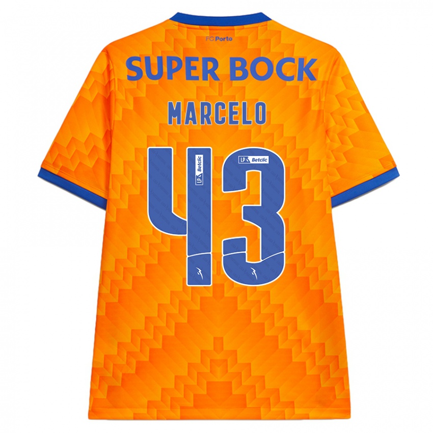 Niño Camiseta Joao Marcelo #43 Naranja 2ª Equipación 2024/25 La Camisa Perú