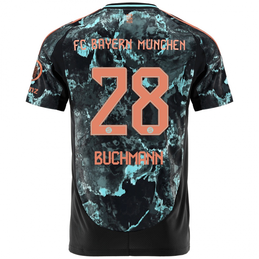 Niño Camiseta Tarek Buchmann #28 Negro 2ª Equipación 2024/25 La Camisa Perú