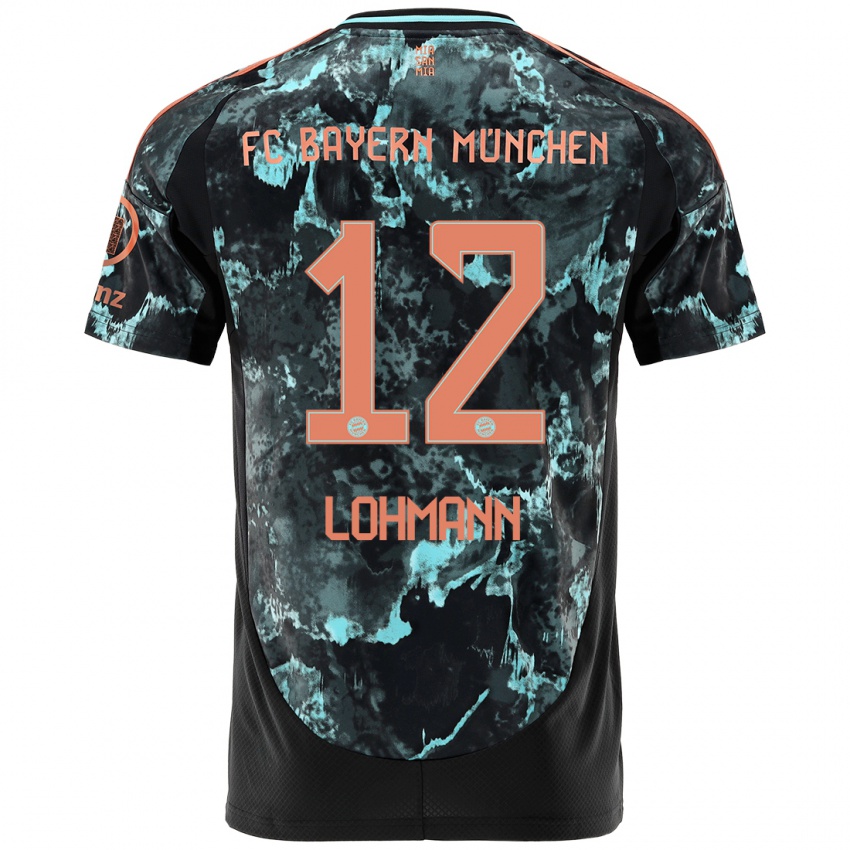 Niño Camiseta Sydney Lohmann #12 Negro 2ª Equipación 2024/25 La Camisa Perú