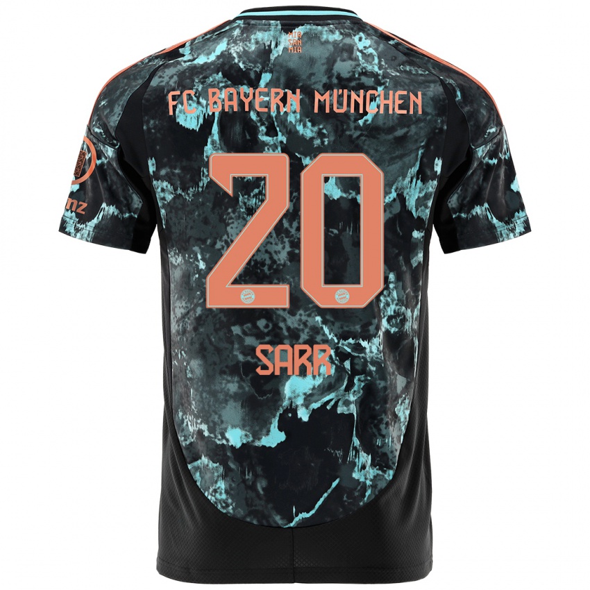 Niño Camiseta Bouna Sarr #20 Negro 2ª Equipación 2024/25 La Camisa Perú