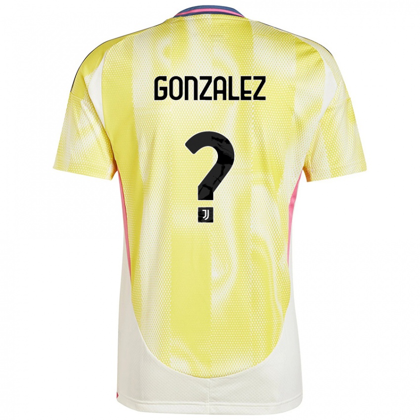 Niño Camiseta Facundo González #0 Amarillo Solar 2ª Equipación 2024/25 La Camisa Perú