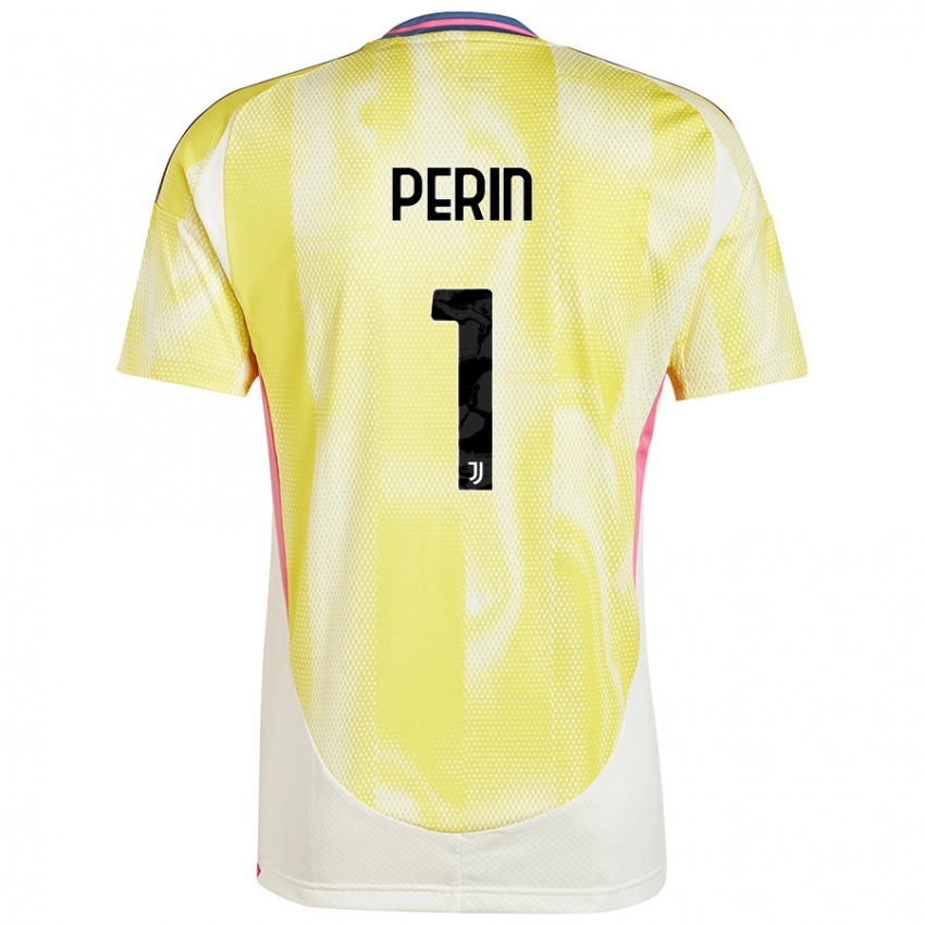 Niño Camiseta Mattia Perin #1 Amarillo Solar 2ª Equipación 2024/25 La Camisa Perú