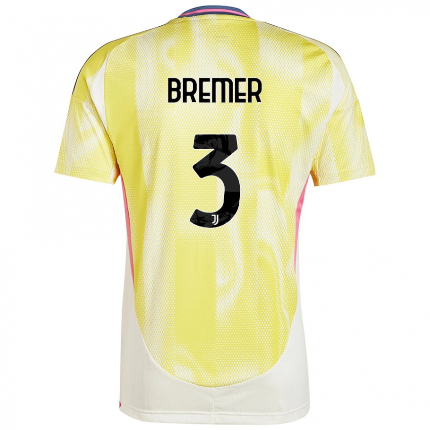 Niño Camiseta Bremer #3 Amarillo Solar 2ª Equipación 2024/25 La Camisa Perú