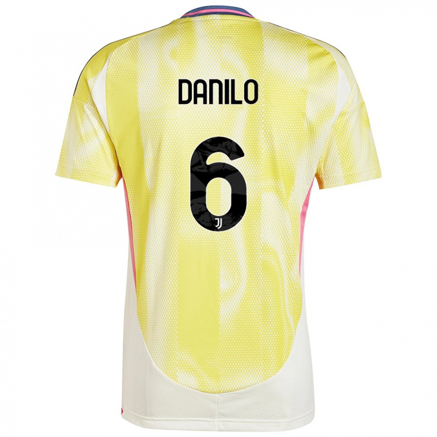 Niño Camiseta Danilo #6 Amarillo Solar 2ª Equipación 2024/25 La Camisa Perú