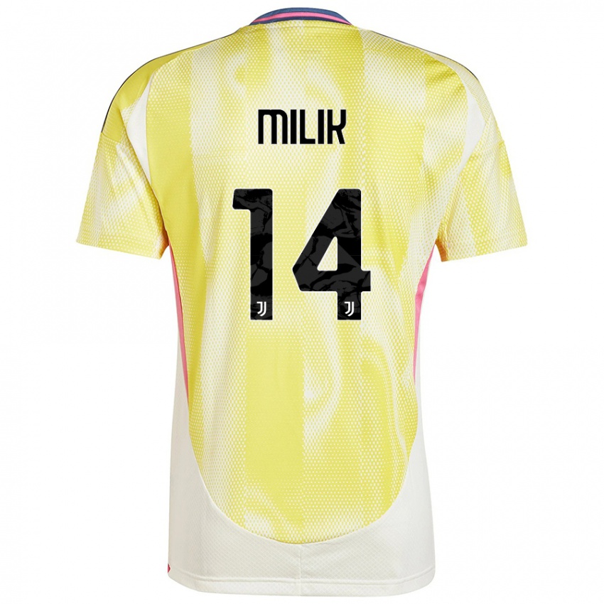 Niño Camiseta Arkadiusz Milik #14 Amarillo Solar 2ª Equipación 2024/25 La Camisa Perú