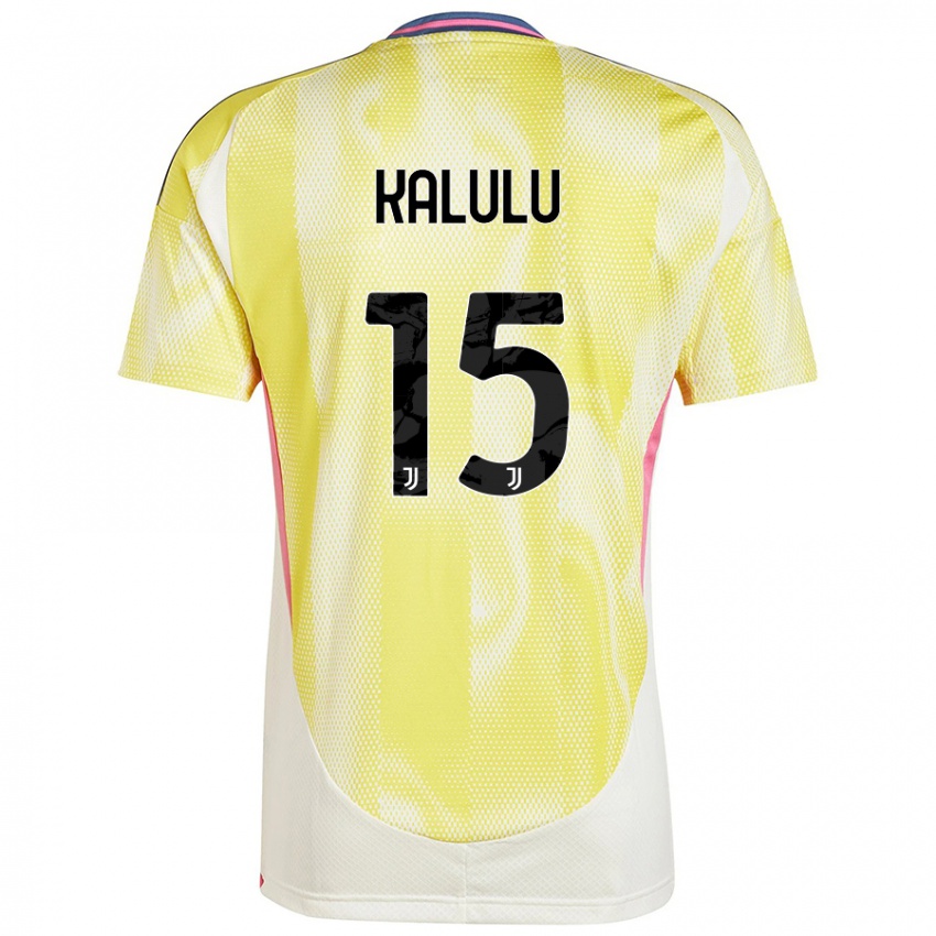 Niño Camiseta Pierre Kalulu #15 Amarillo Solar 2ª Equipación 2024/25 La Camisa Perú