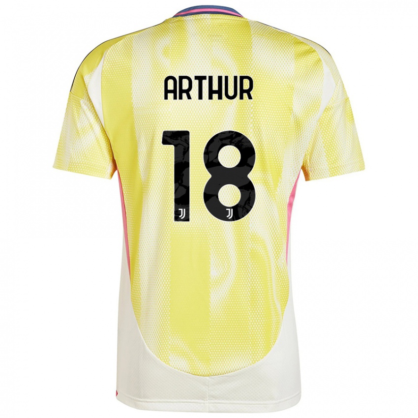 Niño Camiseta Arthur Melo #18 Amarillo Solar 2ª Equipación 2024/25 La Camisa Perú