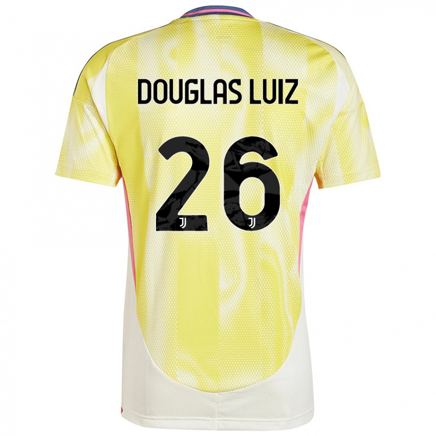 Niño Camiseta Douglas Luiz #26 Amarillo Solar 2ª Equipación 2024/25 La Camisa Perú