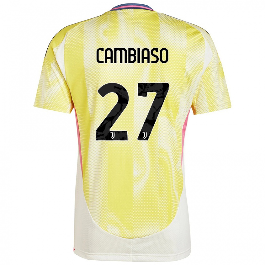 Niño Camiseta Andrea Cambiaso #27 Amarillo Solar 2ª Equipación 2024/25 La Camisa Perú