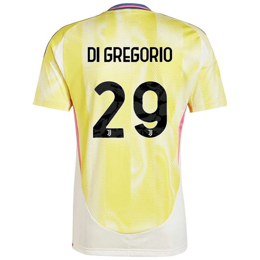 Niño Camiseta Michele Di Gregorio #29 Amarillo Solar 2ª Equipación 2024/25 La Camisa Perú