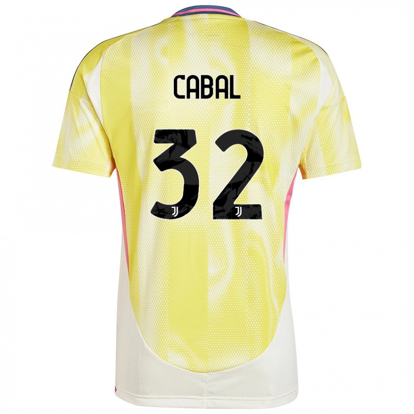 Niño Camiseta Juan Cabal #32 Amarillo Solar 2ª Equipación 2024/25 La Camisa Perú