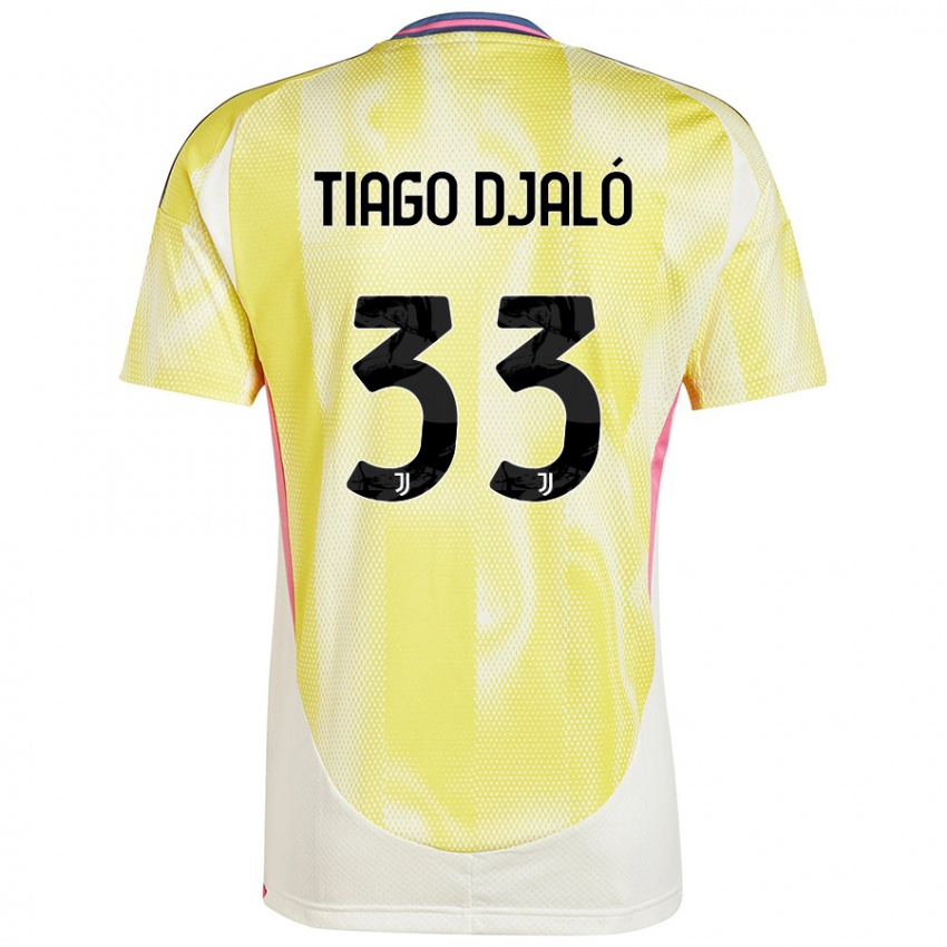 Niño Camiseta Tiago Djaló #33 Amarillo Solar 2ª Equipación 2024/25 La Camisa Perú