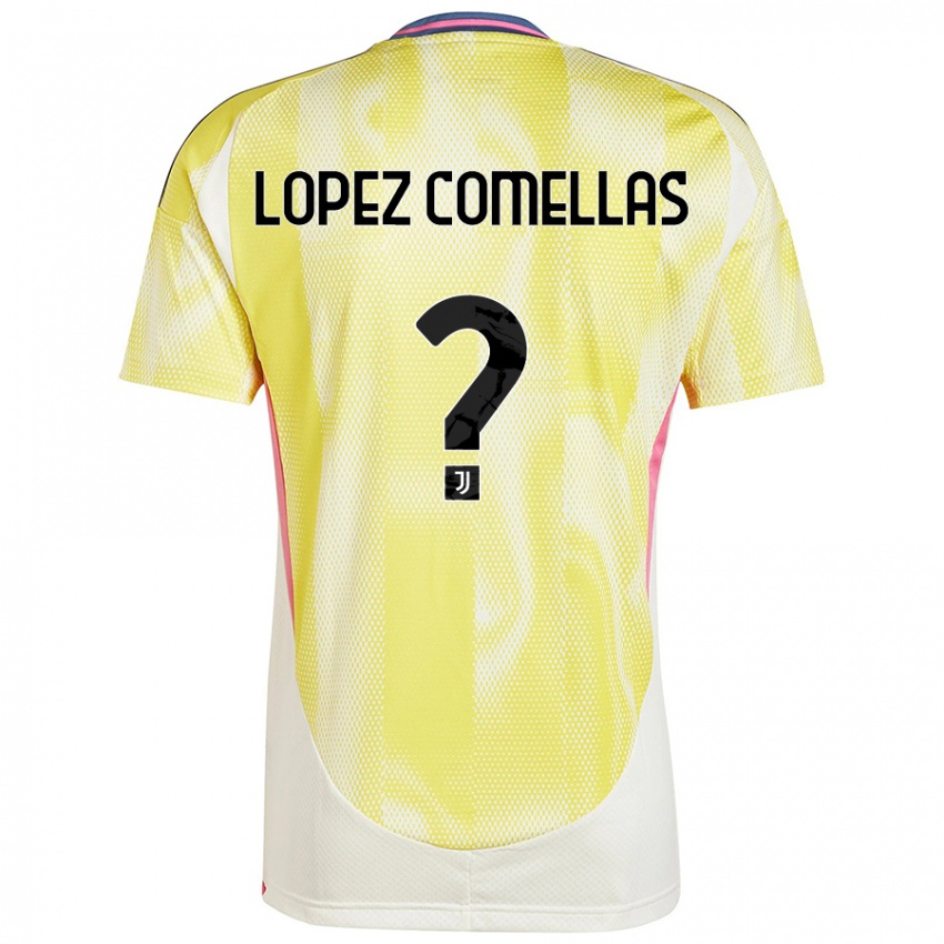 Niño Camiseta Ivan Lopez Comellas #0 Amarillo Solar 2ª Equipación 2024/25 La Camisa Perú