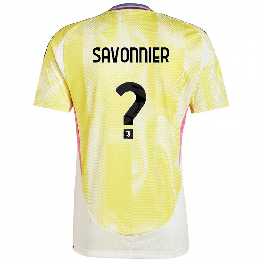 Niño Camiseta Nelson Savonnier #0 Amarillo Solar 2ª Equipación 2024/25 La Camisa Perú