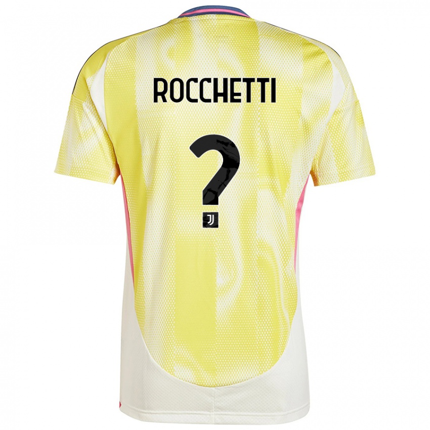 Niño Camiseta Edoardo Rocchetti #0 Amarillo Solar 2ª Equipación 2024/25 La Camisa Perú