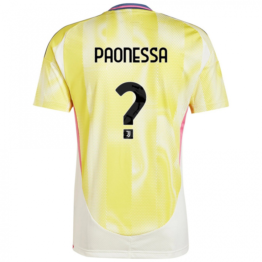 Niño Camiseta Riccardo Paonessa #0 Amarillo Solar 2ª Equipación 2024/25 La Camisa Perú