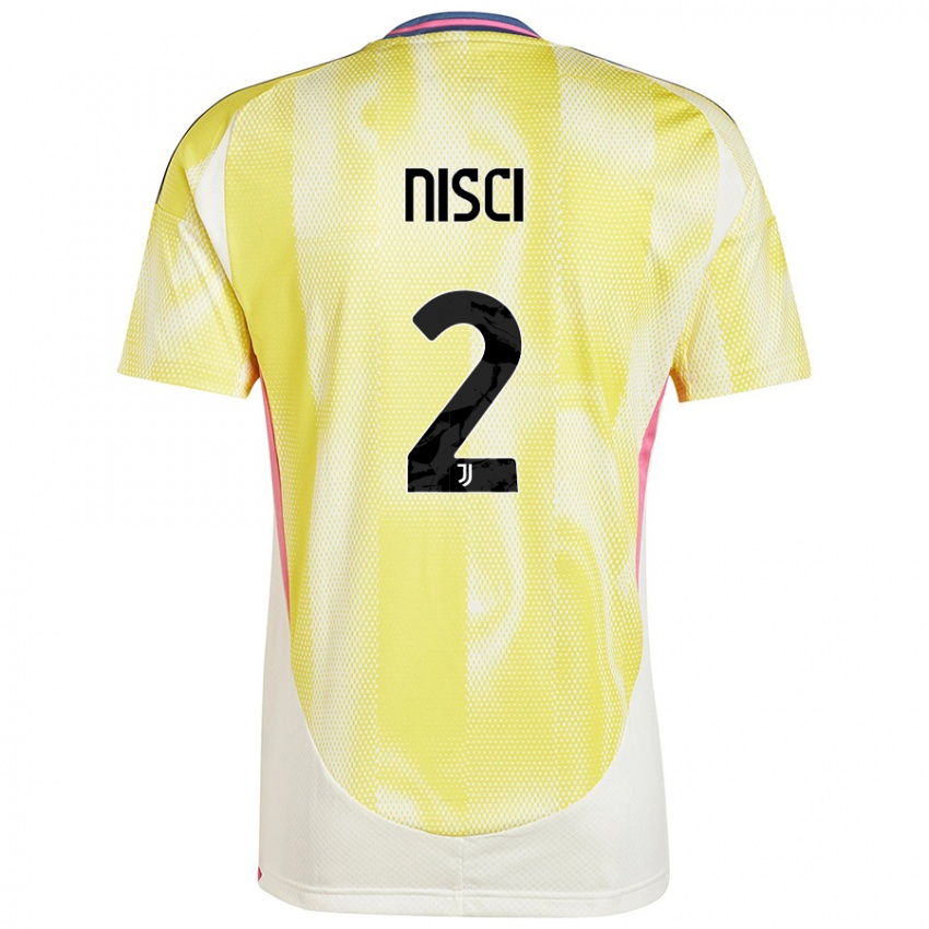 Niño Camiseta Alessandro Nisci #2 Amarillo Solar 2ª Equipación 2024/25 La Camisa Perú