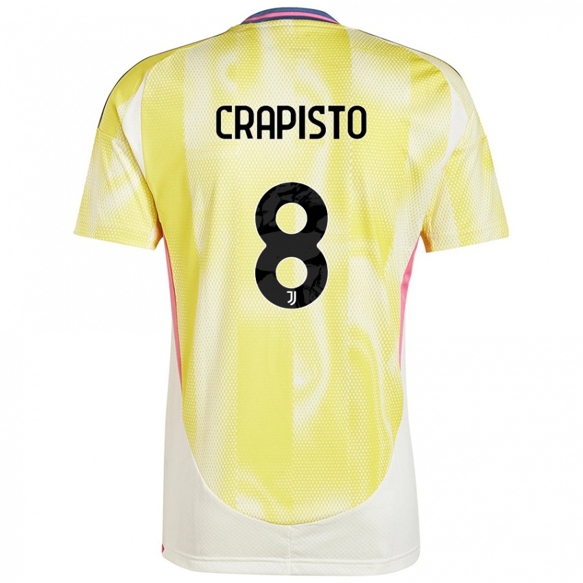 Niño Camiseta Francesco Crapisto #8 Amarillo Solar 2ª Equipación 2024/25 La Camisa Perú