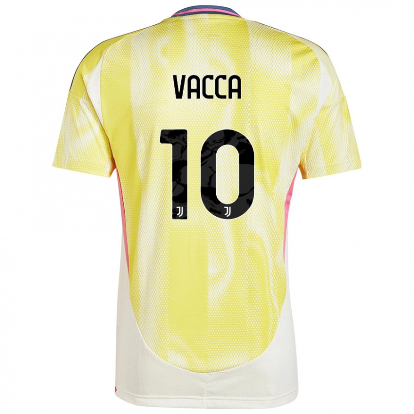 Niño Camiseta Alessio Vacca #10 Amarillo Solar 2ª Equipación 2024/25 La Camisa Perú