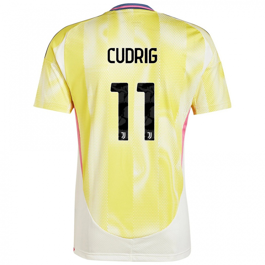 Niño Camiseta Nicolò Cudrig #11 Amarillo Solar 2ª Equipación 2024/25 La Camisa Perú