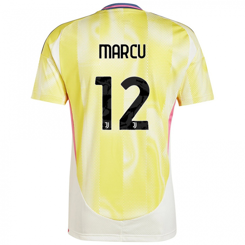 Niño Camiseta Alessio Marcu #12 Amarillo Solar 2ª Equipación 2024/25 La Camisa Perú