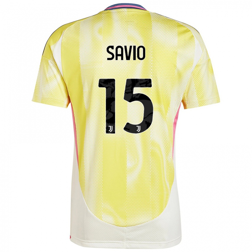 Niño Camiseta Federico Savio #15 Amarillo Solar 2ª Equipación 2024/25 La Camisa Perú