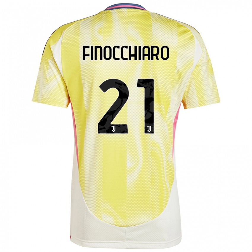 Niño Camiseta Gabriele Finocchiaro #21 Amarillo Solar 2ª Equipación 2024/25 La Camisa Perú