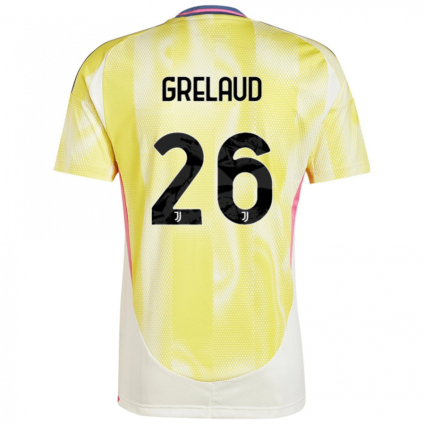 Niño Camiseta Josue Grelaud #26 Amarillo Solar 2ª Equipación 2024/25 La Camisa Perú