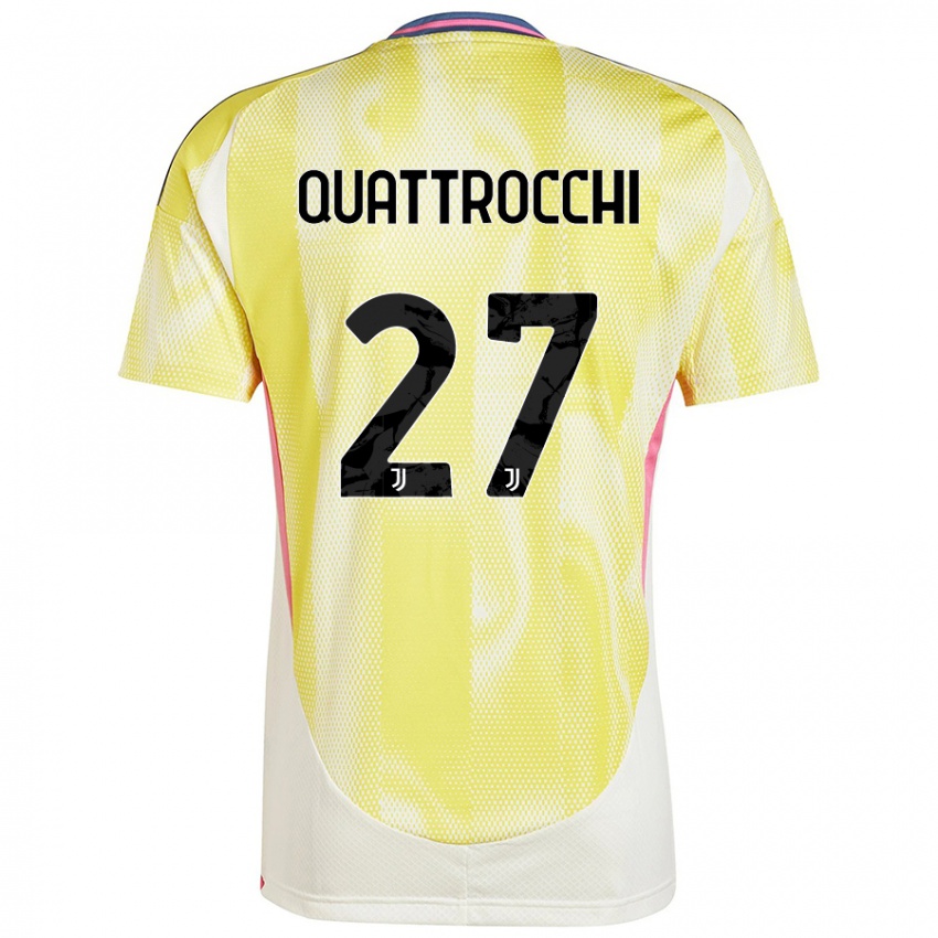 Niño Camiseta Juan Ignacio Quattrocchi #27 Amarillo Solar 2ª Equipación 2024/25 La Camisa Perú