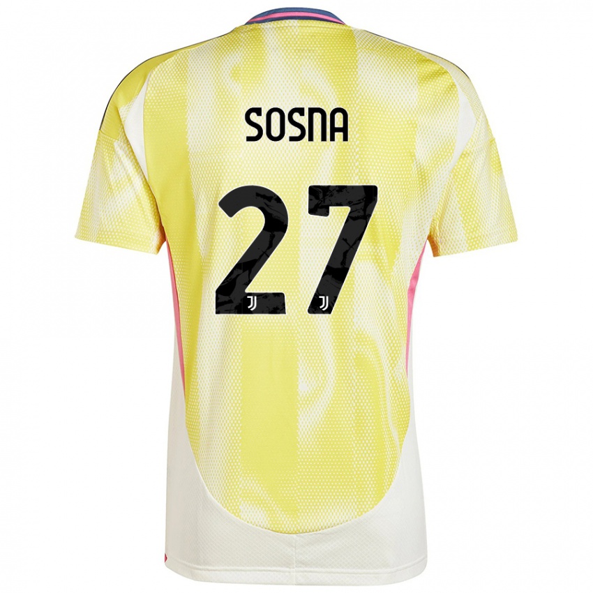 Niño Camiseta Adam Sosna #27 Amarillo Solar 2ª Equipación 2024/25 La Camisa Perú