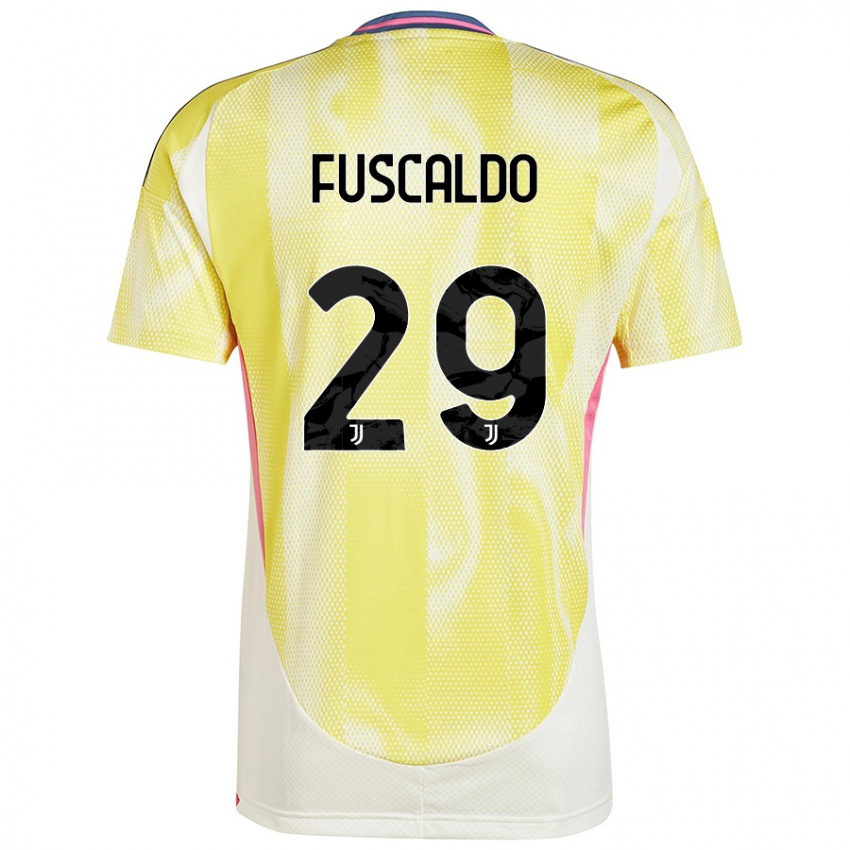 Niño Camiseta Matteo Fuscaldo #29 Amarillo Solar 2ª Equipación 2024/25 La Camisa Perú