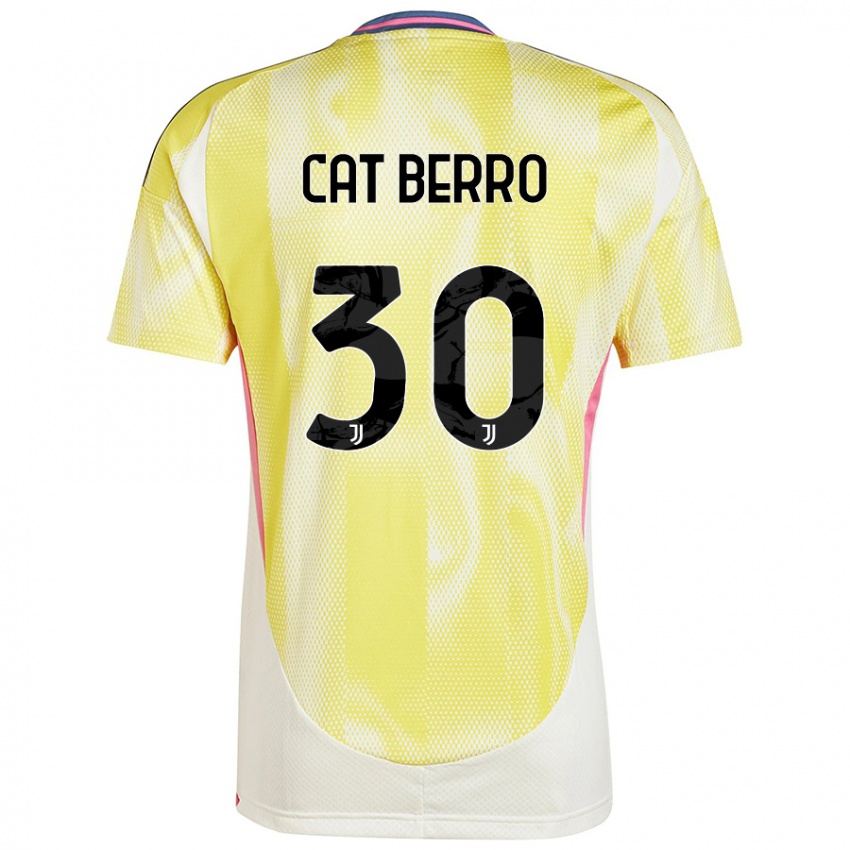 Niño Camiseta Simone Cat Berro #30 Amarillo Solar 2ª Equipación 2024/25 La Camisa Perú