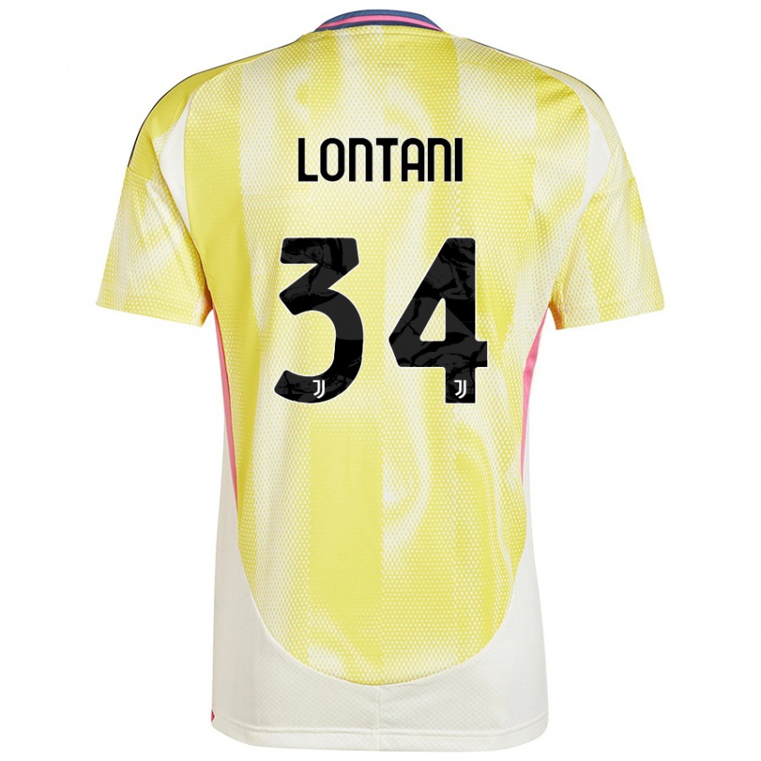 Niño Camiseta Matteo Lontani #34 Amarillo Solar 2ª Equipación 2024/25 La Camisa Perú