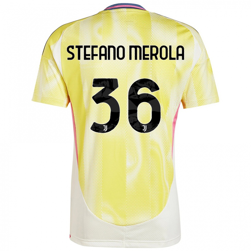 Niño Camiseta Antonio Stefano Merola #36 Amarillo Solar 2ª Equipación 2024/25 La Camisa Perú