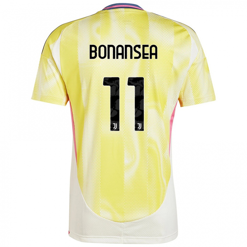 Niño Camiseta Barbara Bonansea #11 Amarillo Solar 2ª Equipación 2024/25 La Camisa Perú