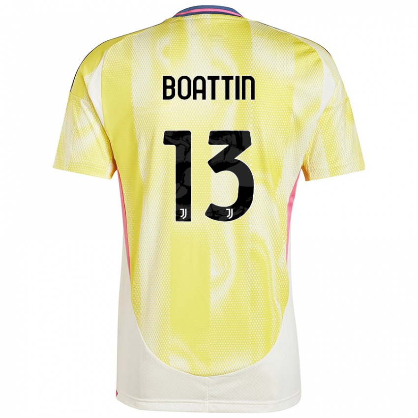 Niño Camiseta Lisa Boattin #13 Amarillo Solar 2ª Equipación 2024/25 La Camisa Perú