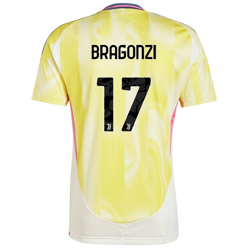 Niño Camiseta Asia Bragonzi #17 Amarillo Solar 2ª Equipación 2024/25 La Camisa Perú