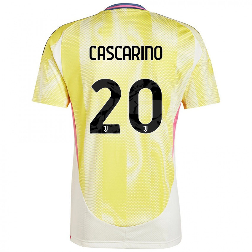 Niño Camiseta Estelle Cascarino #20 Amarillo Solar 2ª Equipación 2024/25 La Camisa Perú