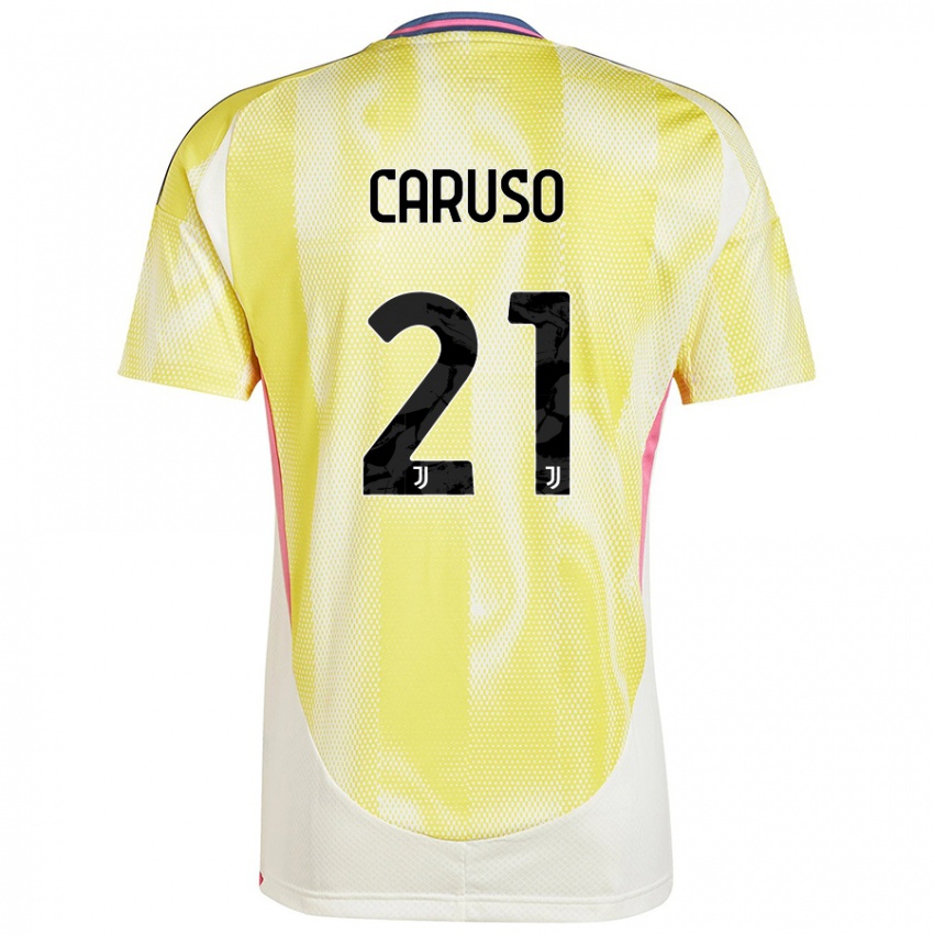 Niño Camiseta Arianna Caruso #21 Amarillo Solar 2ª Equipación 2024/25 La Camisa Perú