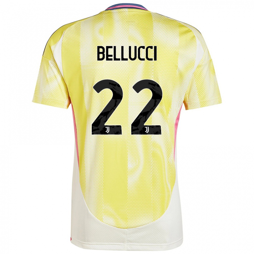 Niño Camiseta Melissa Bellucci #22 Amarillo Solar 2ª Equipación 2024/25 La Camisa Perú