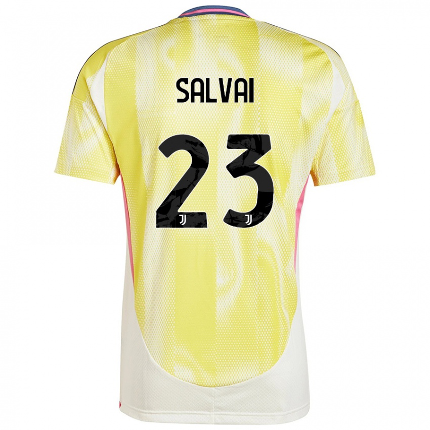 Niño Camiseta Cecilia Salvai #23 Amarillo Solar 2ª Equipación 2024/25 La Camisa Perú