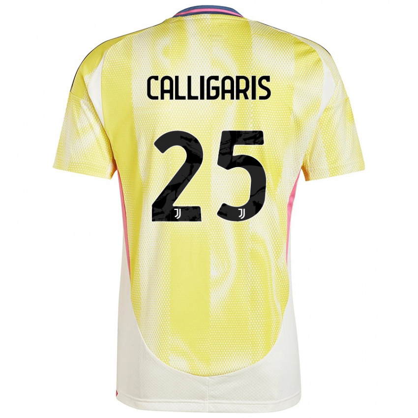 Niño Camiseta Viola Calligaris #25 Amarillo Solar 2ª Equipación 2024/25 La Camisa Perú