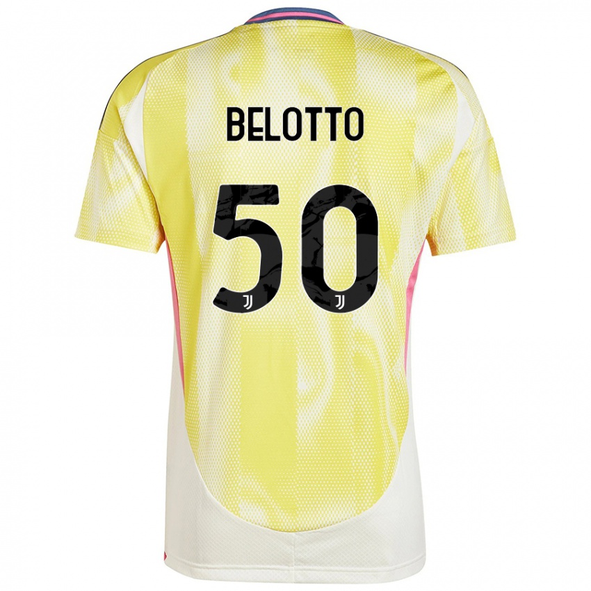 Niño Camiseta Soledad Belotto #50 Amarillo Solar 2ª Equipación 2024/25 La Camisa Perú