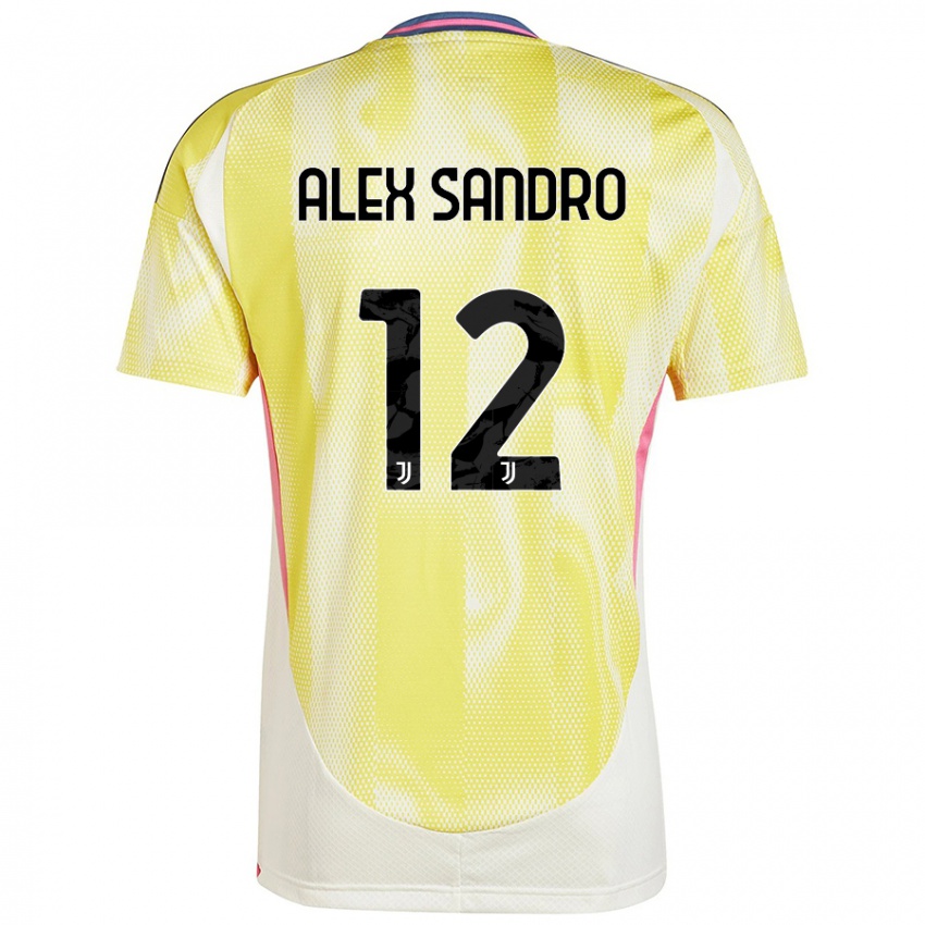 Niño Camiseta Alex Sandro #12 Amarillo Solar 2ª Equipación 2024/25 La Camisa Perú