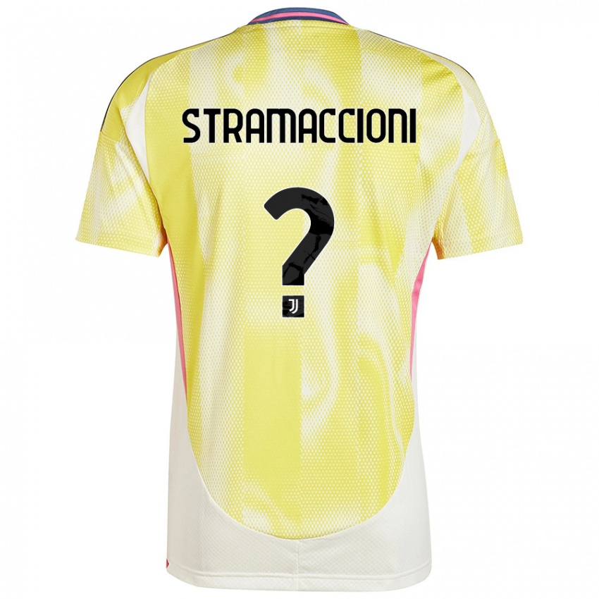 Niño Camiseta Diego Stramaccioni #0 Amarillo Solar 2ª Equipación 2024/25 La Camisa Perú