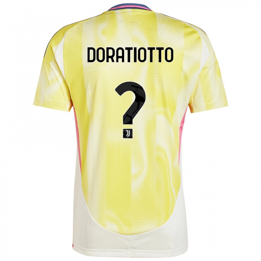 Niño Camiseta Giulio Doratiotto #0 Amarillo Solar 2ª Equipación 2024/25 La Camisa Perú