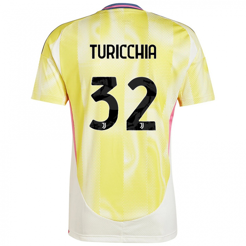 Niño Camiseta Riccardo Turicchia #32 Amarillo Solar 2ª Equipación 2024/25 La Camisa Perú